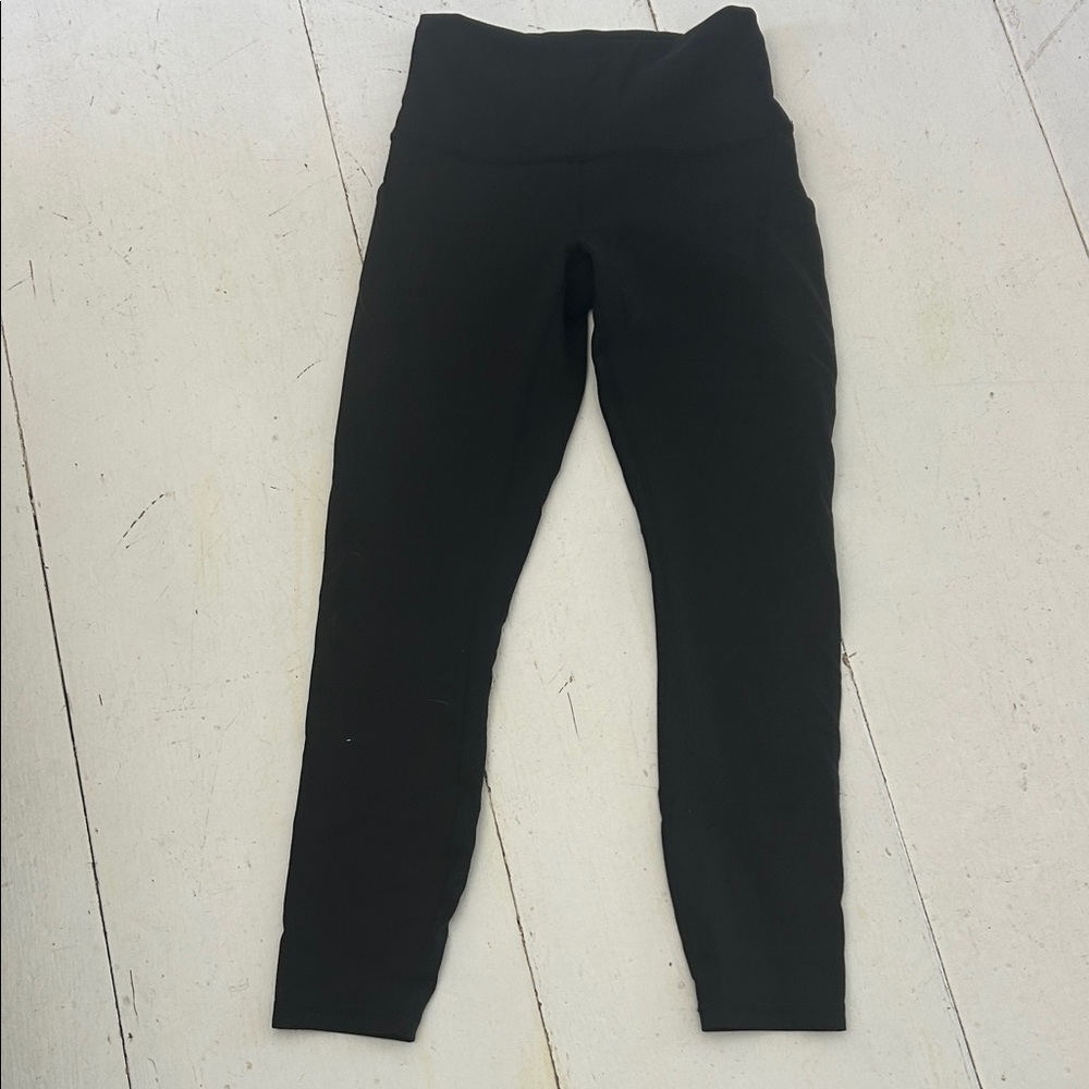 Lululemon high rise waist with pockets sz Small women’s Black Leggings - Picture 3 of 6